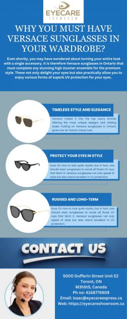 Why You Must Have Versace Sunglasses In Your Wardrobe