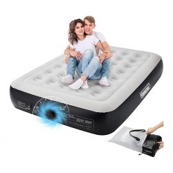 Air Mattress With Built In Electric Pump Portable Inflated Bed