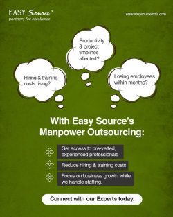 Get Manpower Outsourcing Services from Easy Source in India