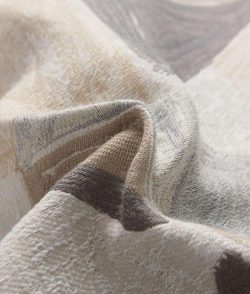 Cotton and linen vintage jacquard design curtain fabric