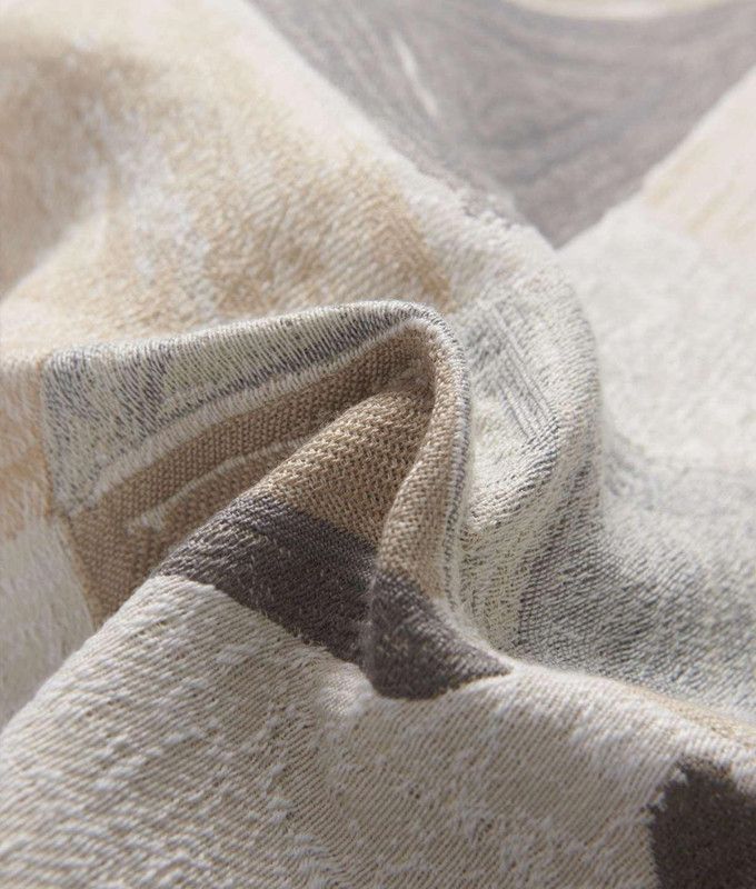 Cotton and linen vintage jacquard design curtain fabric
