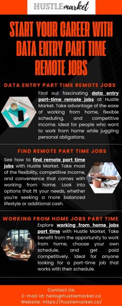 Data Entry Part Time Remote Jobs – Apply Today!