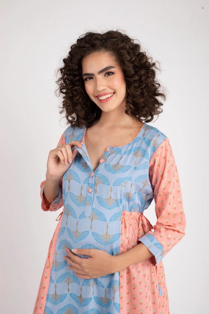 Stylish & Comfortable: Feeding Kurtas with Zip for New Moms