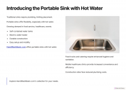 Portable Sink with Hot Water