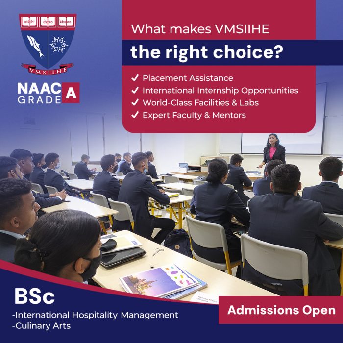 World-Class Hospitality Education at VMSIIHE – Apply Now!