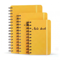 PU Leather Cover Spiral Notebook