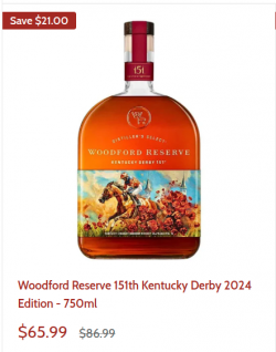 Woodford Reserve 151th Kentucky Derby 2024 Edition – 750ml