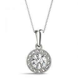 Solitaire Diamond Pendant For Women