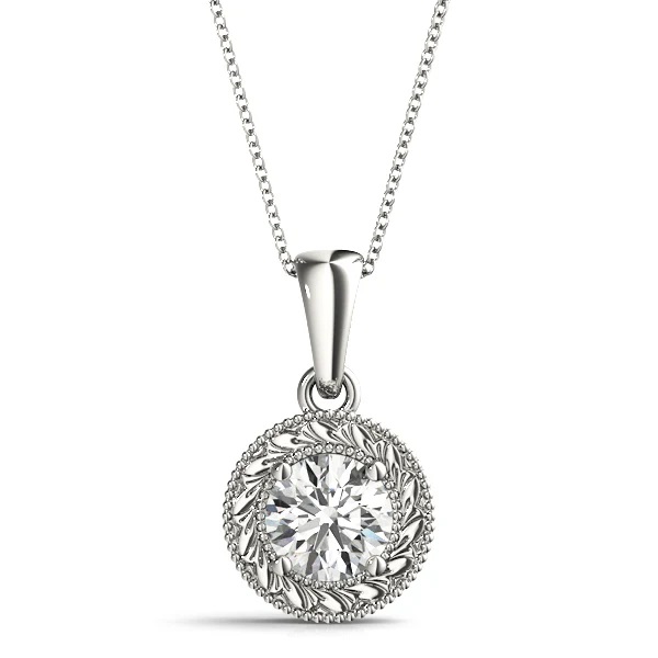 Solitaire Diamond Pendant For Women