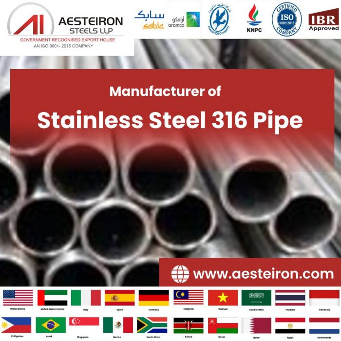 Stainless Steel 316 Pipe Manufacturer in India