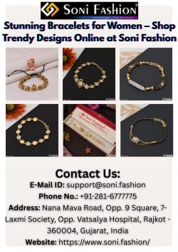 Stunning Bracelets for Women – Shop Trendy Designs Online at Soni Fashion