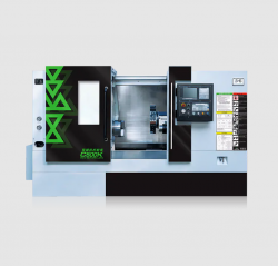 A CNC lathe with a sub spindle
