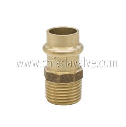V-profile, Press Fittings/CC499K Bronze, Male X Press