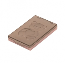 2036-1 Pink Square Single-Grid Powder Case