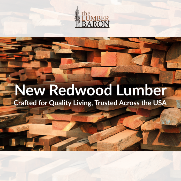 Redwood Lumber – Classic Choice for Versatile Projects