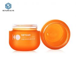 KY033-1PJ Vitamin C Cream Lotion Conditioner Plastic Jar 250ml PET Orange Color