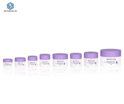 KY052 8PJ White Small Capacity Plastic Face Cream Jar Cosmetics Skin Care Container Empty Face C ...
