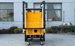 Self-loading and unloading mobile emergency drainage cabin lighting power generation in one