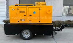Rounded Corner Style Mobile Lighting Tower Soundproof Genset Irrigation Drainage Water Pumps