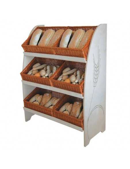 Bread display with plexiglass faceplates