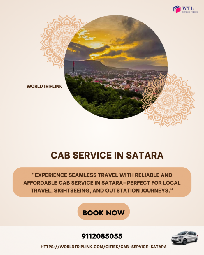 Reliable Cab Service in Satara for Comfortable & Hassle-Free Rides