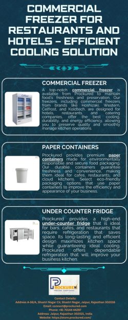 Commercial Freezer for Restaurants and Hotels – Efficient Cooling Solution