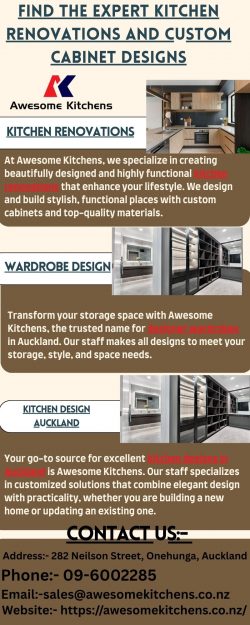 Find The Expert Kitchen Renovations and Custom Cabinet Designs