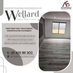Light Grey Oak Hybrid Flooring in Wellard