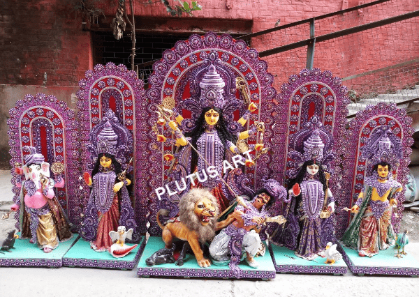 Custom Fiberglass Durga Idols by Plutus Art