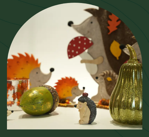 Wool Felt Hedgehog Crafts Harvest Festival Decorations
