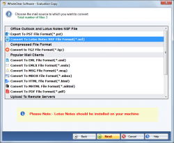 WholeClear OST to NSF Converter