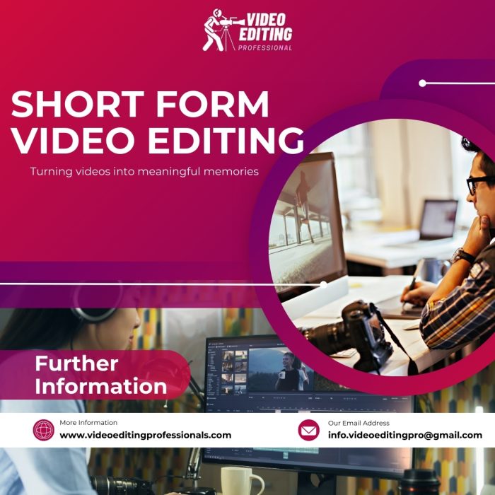 Short Form Video Editing for Creators, Brands & Influencers