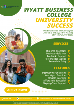 Unlock Your Future with Wyatt Business College