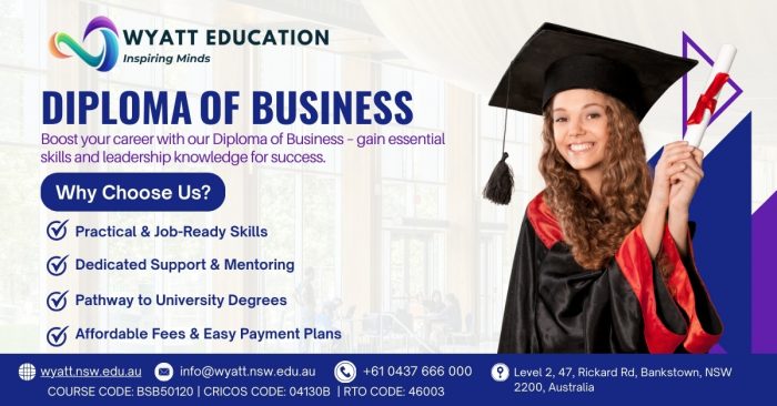 Diploma of Business in Australia