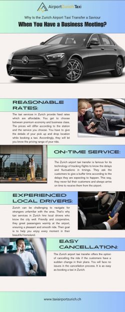 Taxi From Zurich Airport: Fixed Prices, No Hidden Fees-Book Now