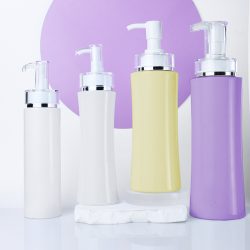 500ml White Plastic Shampoo Pump Bottle