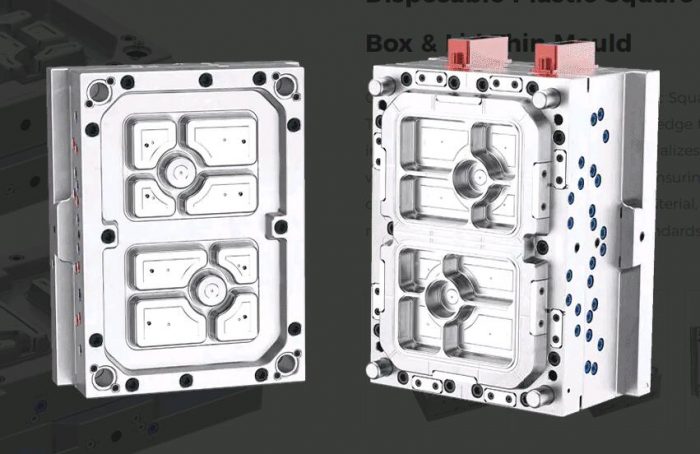 Four Grid Box And 4+1 Box & Lid Thin Mould