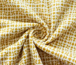 DD1703256 Custom Linen Foil Printed Knit Fabric