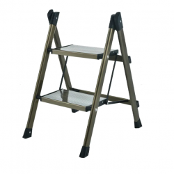 AP-2402D 2 Step ladder aluminium lightweight folding step stool wide anti-slip pedal