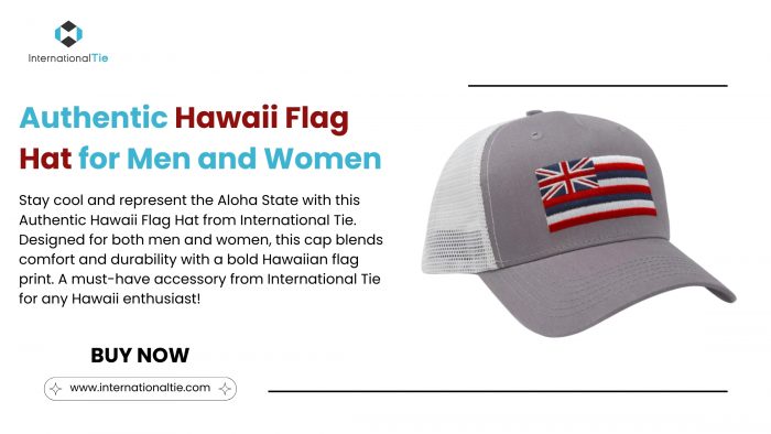 Buy Now Vibrant Hawaii Flag Hat by International Tie