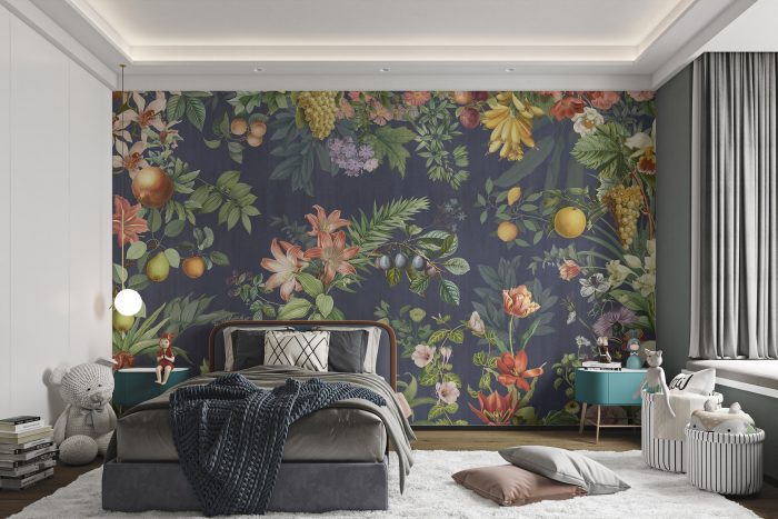 Bold and Beautiful Floral Mural Wallpapers