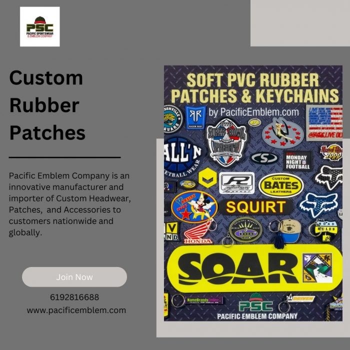 Custom Rubber Patches by Pacific Emblem—Bold, Flexible, Built to Last