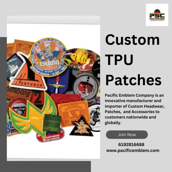 Custom TPU Patches by Pacific Emblem – Sleek, Durable, and Next-Gen Quality