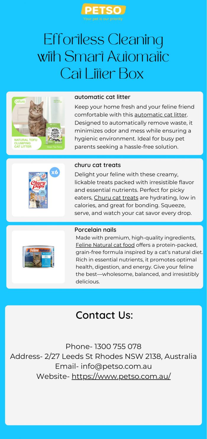 Effortless Cleaning with Smart Automatic Cat Litter Box
