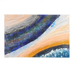 Blue Abstract Beach Waves Canvas Art Wall Decor