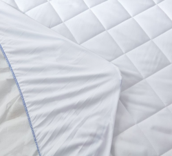 Mattress Pad Regular Full , 53″x79″+11″ With No TPU and Red Stitching , Case of 10