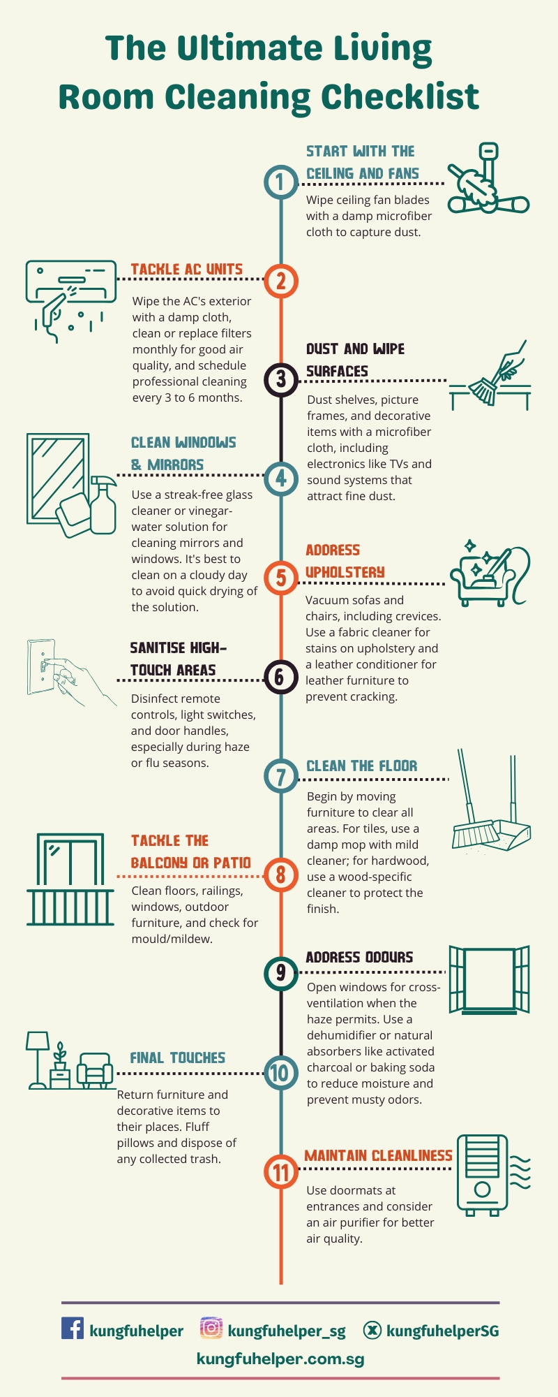 The Ultimate Living Room Cleaning Checklist