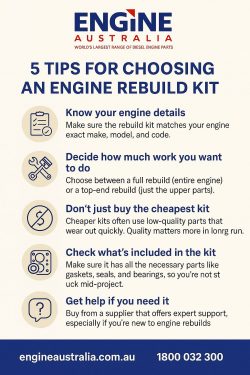 5 Tips for Choosing an Engine rebuild kit by Lane work safe