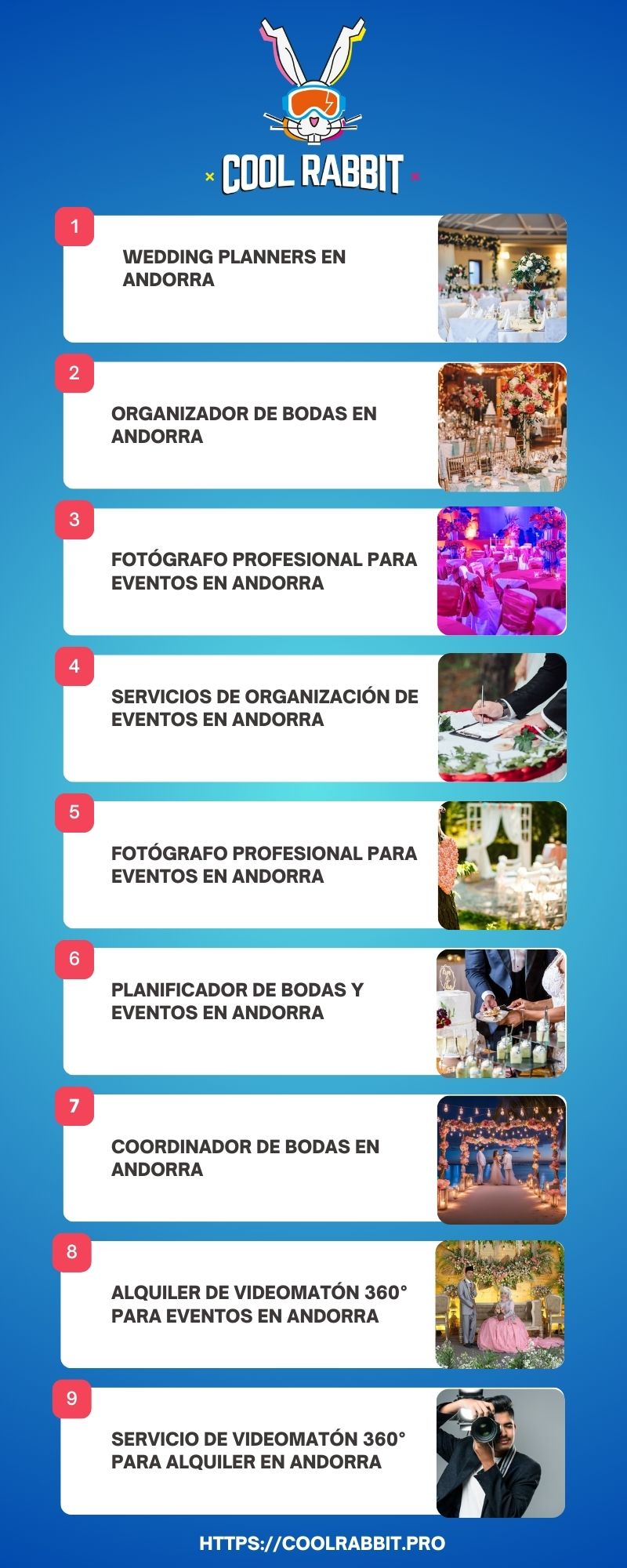 Cool Rabbit | Wedding Planners en Andorra