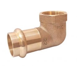 Bronze Press 90°Elbow Press X FPT